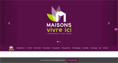 Desktop Screenshot of maisons-vivre-ici.com